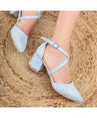 Dolly Low Block Heel Pumps