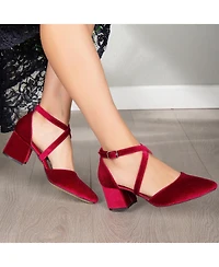 Dolly Low Block Heel Pumps