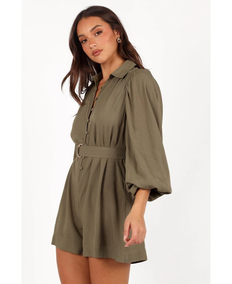 Petal and Pup Women's Louise Belted Romper