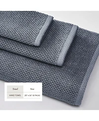 Linery & Co. Cotton Textured 6-Piece Hand Towel Set