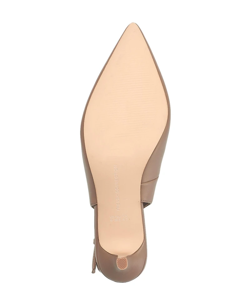 French Connection Ladies Quinn Slingback Kitten Heel