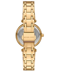 Michael Kors Women's Laney Three-Hand Gold-Tone Stainless Steel Watch, 30mm