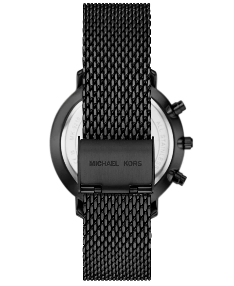 Michael Kors Men's Blake Multifunction Black Ip Mesh Watch, 42mm