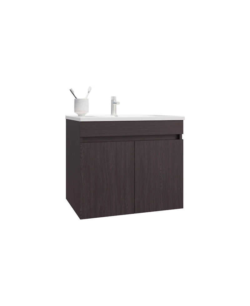 Tarentum Bathroom Vanity, 2 Doors, Shelves, White