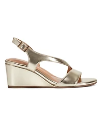 Easy Spirit Women's Zoe Asymmetrical Strap Wedge Sandals