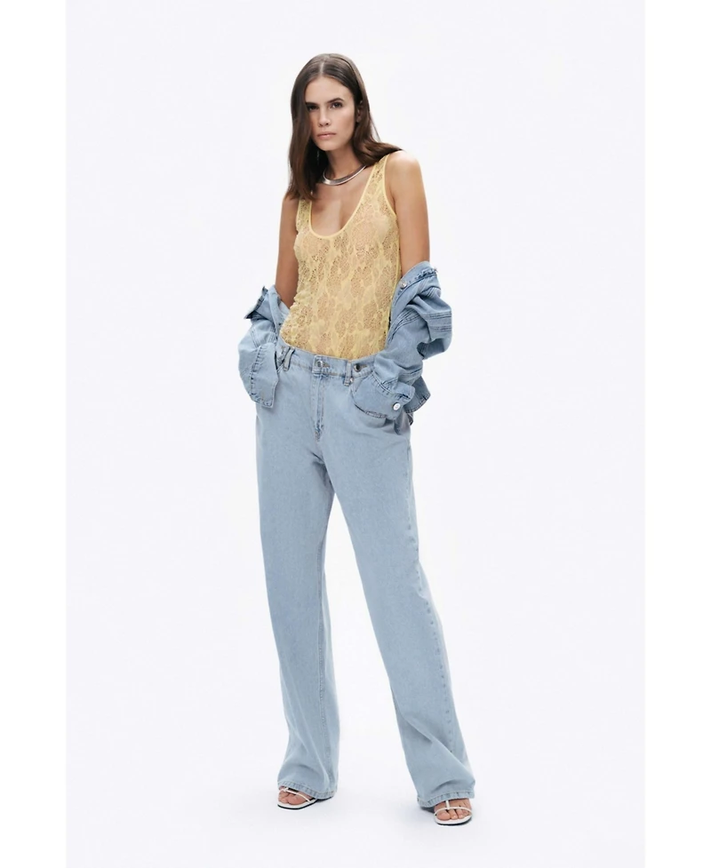 Nocturne Women's Halter Neck Lace Blouse