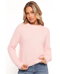 Petal and Pup Women's Aspra Fuzzy Crewneck Knit Sweater