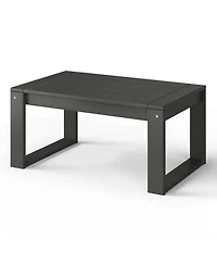 Modern Outdoor Hdpe Rectangle Patio Coffee Table