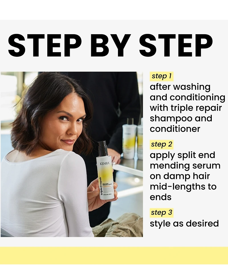Kenra Professional Triple Repair Split End Mending Serum 6.5 oz.