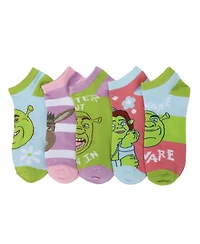 Shrek Women's Friends 5-Pair Ankle Socks-osfa