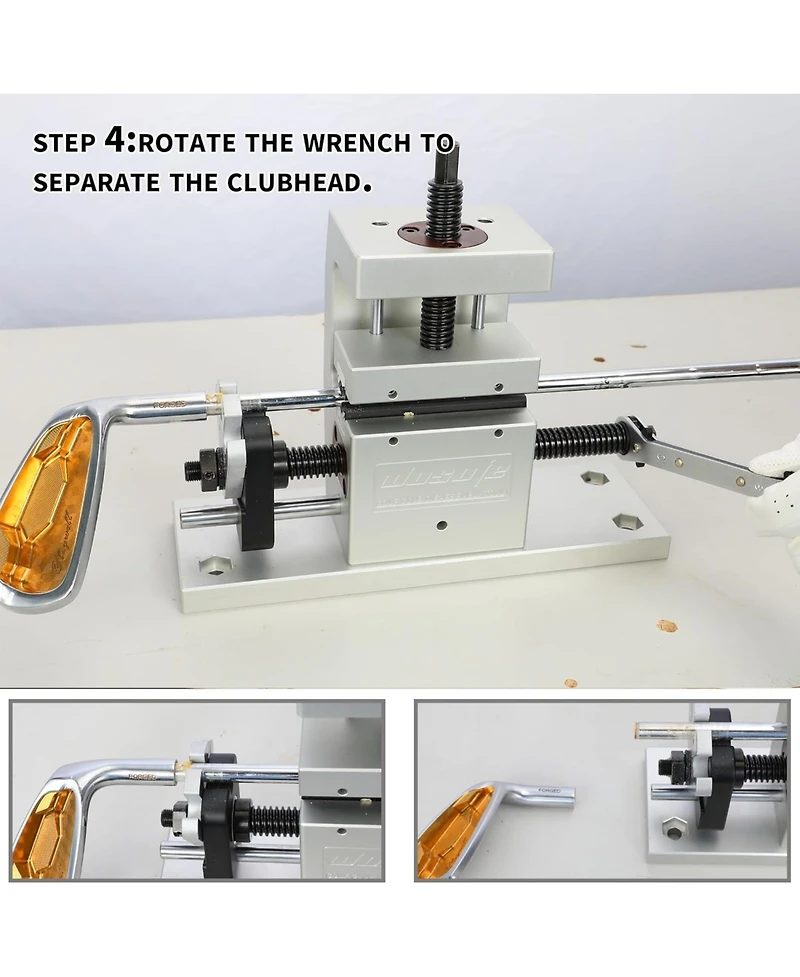 Wosofe Golf Clubhead Removal Machine，Golf Club Shaft Puller，Golf Clubhead Separator-Golf Club Repair Tools for All Golf Club Shafts,Club