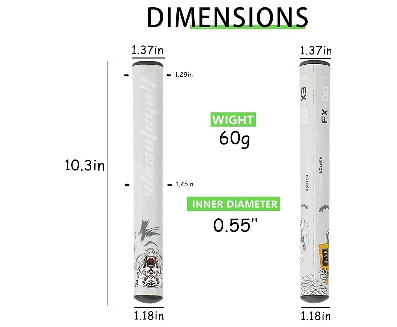Wosofe Golf Putter Grip Lightweight and Comfortable Advanced Texture Control and High-feedback Golf Putter Grip Stroke Enhancement Soft & Tacky Superi