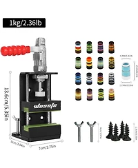 Wosofe Golf Club Regrip Vise Tool, Professional Golf Grip Kit With Hook Knife And Grip Tapes, 17 Iron Club Ferrules, Golf Club Regripping Kit, Quick S