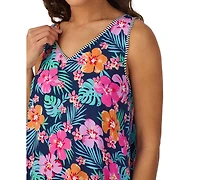 Cuddl Duds Women's Sleeveless Floral Midi Nightgown