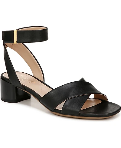 Franco Sarto Women's Noel Open Toe Block Heel Strappy Sandals