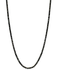 Effy Men's Black Diamond 20" Tennis Necklace (16-5/8 ct. t.w.) in 14k Gold