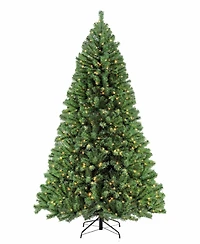 Puleo 9FT Pre-Lit Nebraska Fir Artificial Christmas Tree