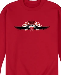 Airwaves Men's Nascar Logo Long Sleeve Fleece T-Shirt