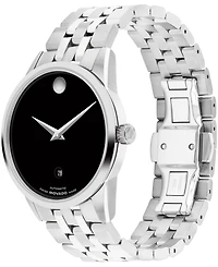 Movado Men's Museum Classic Swiss Automatic Stainless-Steel Watch, 40mm