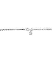 Effy Men's Sapphire Pave Dog Tag 20" Pendant Necklace (2-3/8 ct. t.w.) in Sterling Silver
