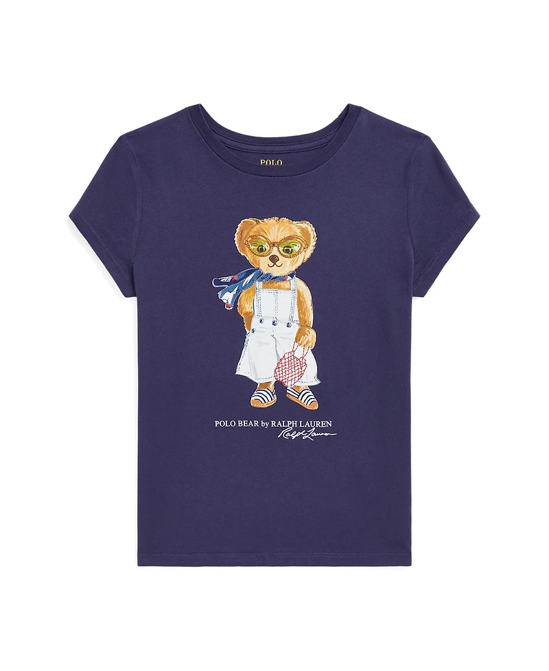Polo Ralph Lauren Big Girls Polo Bear Jersey T-Shirt