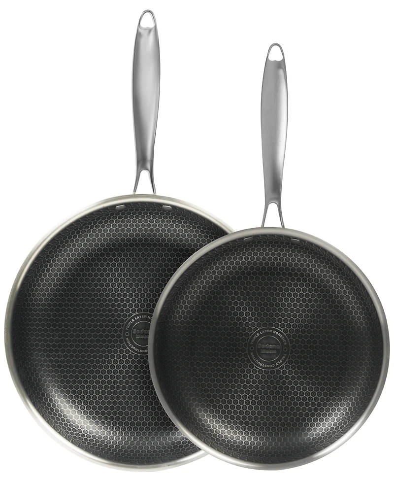 Sedona Kitchen Glidesteel Stainless Steel Nonstick 2-Pc. Frypan Set