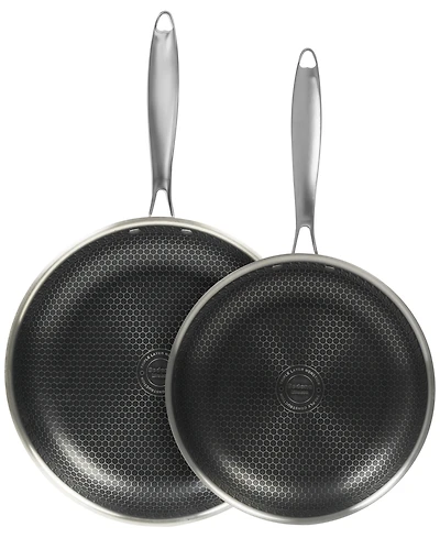 Sedona Kitchen Glidesteel Stainless Steel Nonstick 2-Pc. Frypan Set