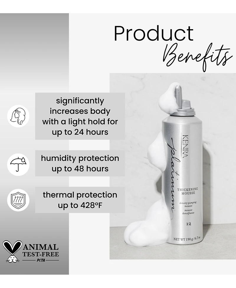 Kenra Professional Thickening Mousse 12, 6.7oz