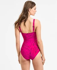 Dkny Women's One-Piece Starburst Swimsuit