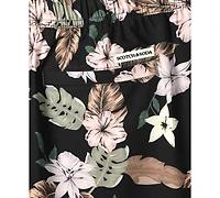 Scotch & Soda Men's Nostalgia Floral-Print Drawstring Swim Trunks