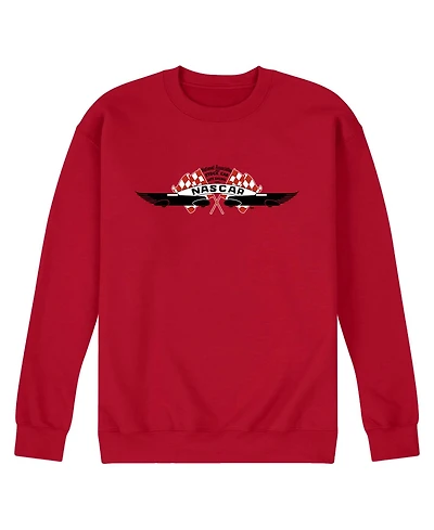 Airwaves Men's Nascar Logo Long Sleeve Fleece T-Shirt