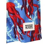 Scotch & Soda Men's Under the Sea Jellyfish Graphic Swim Trunks