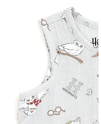 Harry Potter Baby Boys Hedwig Henley Sleeveless Romper