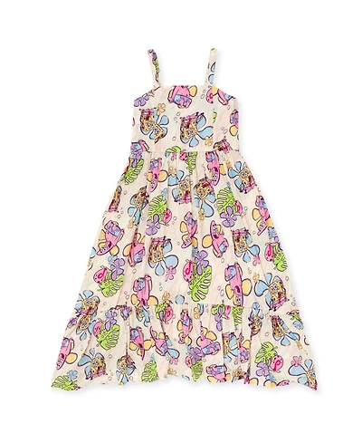SpongeBob SquarePants Girls Square Neck Smocked Cami Maxi Dress