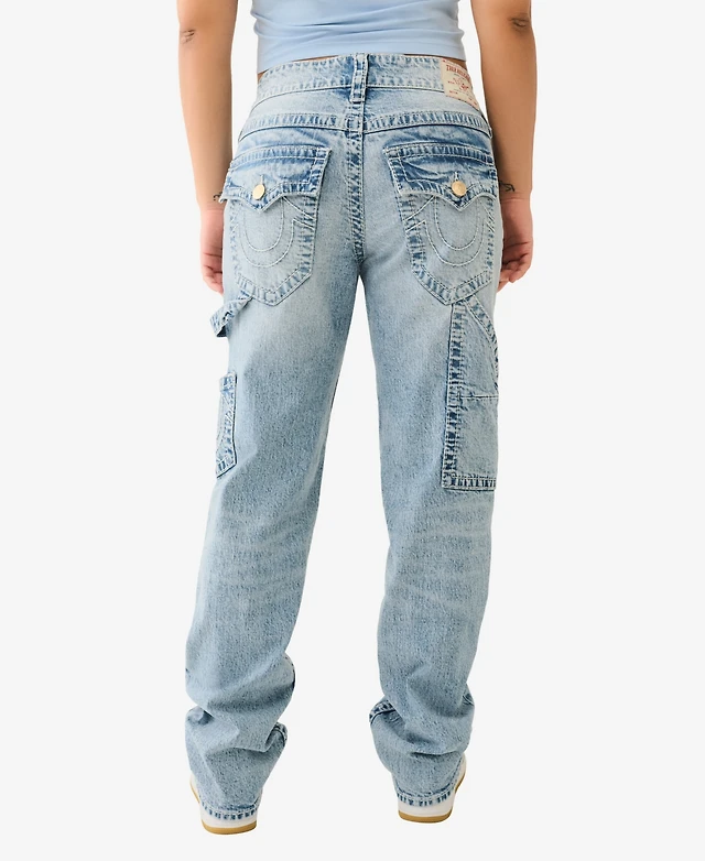 True Religion Women's Ricki Relaxed Big T Flap Jeans Arden Fair