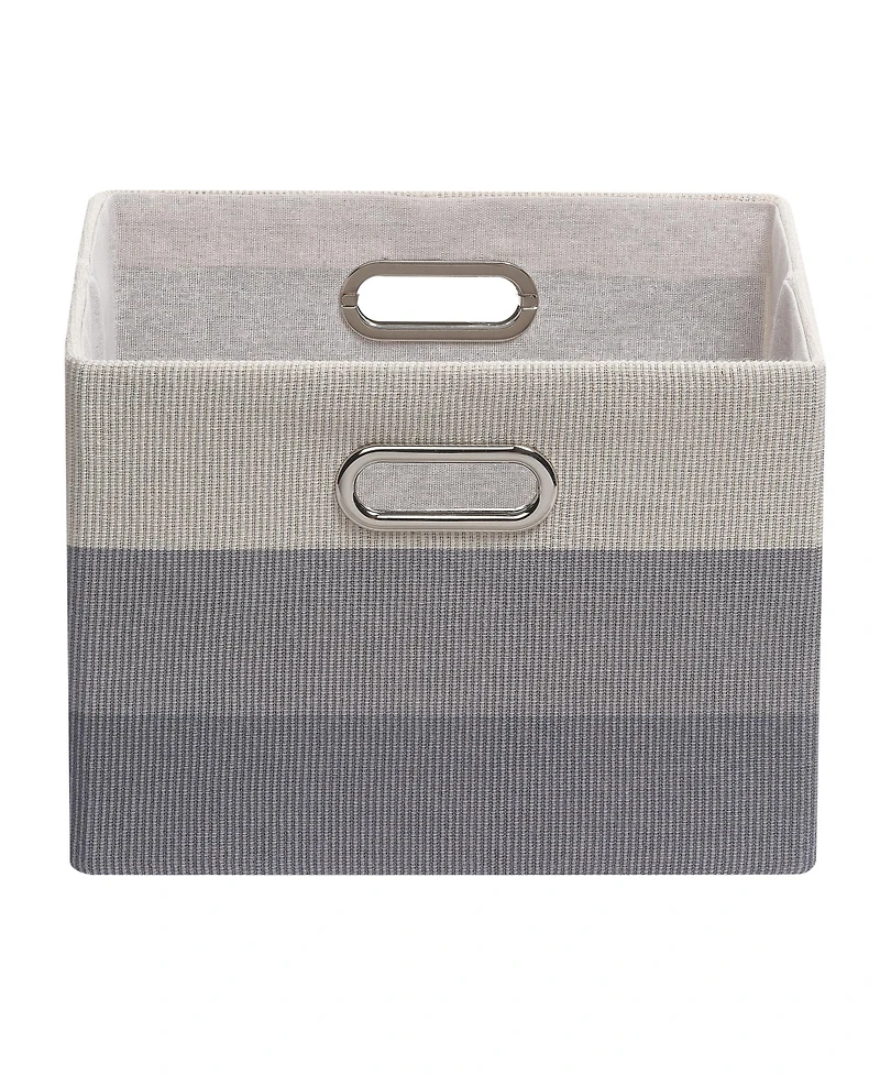 Lambs & Ivy Gray Ombre Foldable/Collapsible Storage Bin/Basket- 2 Pack