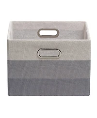 Lambs & Ivy Gray Ombre Foldable/Collapsible Storage Bin/Basket- 2 Pack