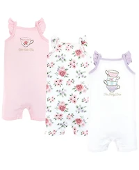 Hudson Baby Baby Girls Hudson Cotton Rompers
