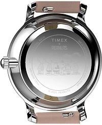 Timex Women's Quartz Analog Brown Leather Watch, 34mm