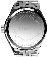 Timex Women's Quartz Analog Silver-Tone Stainless Steel Watch, 25mm