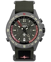 Timex Men's Quartz Analog Green Nylon Watch, 43mm