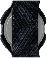 Timex Men's Quartz Digital Black Leather Watch, 38mm