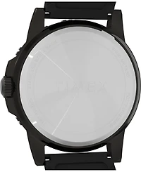 Timex Men's Quartz Analog Black Silicone Watch, 45mm