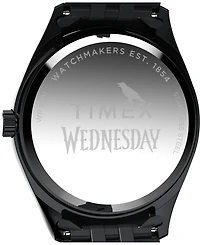 Timex Men's Quartz Analog Black Stainless Steel Watch, 36mm