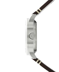 Avi-8 Men's Hawker Hurricane Kent Automatic Green Leather Strap Watch, 43mm