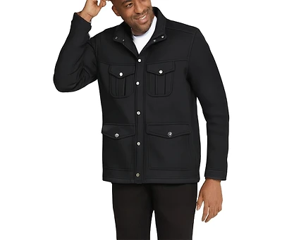 KingSize Big & Tall Sweater Fleece Multi-Pocket Jacket