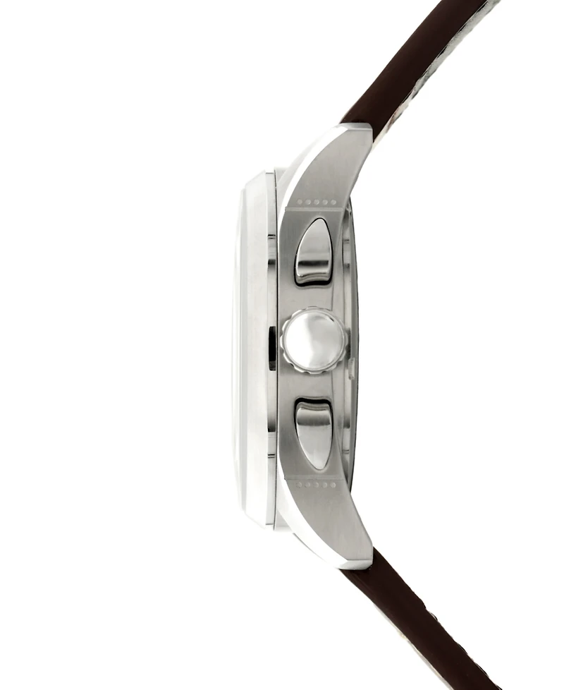 Avi-8 Men's Spitfire Lock Chronograph Leather Strap Watch