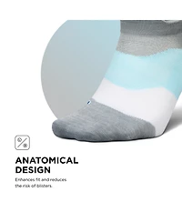 Feetures Men's Elite Ultra Light Cushion Ankle Socks - Sport Sock with Targeted Compression