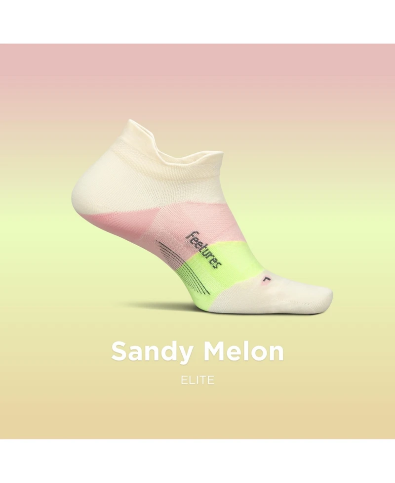 Feetures Men's Elite Ultra Light Cushion Ankle Socks - Sport Sock with Targeted Compression