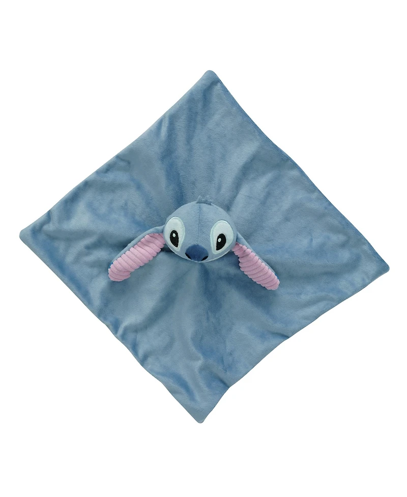 Lambs & Ivy Baby Disney Baby/Toddler Stitch Plush Security Blanket Lovey - Blue